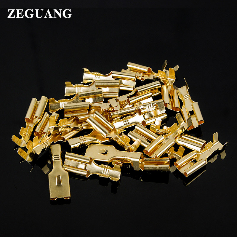 6.3/7.8插簧平板带刺冷压接线端子接插件快速扦插片插拔式100只装,电子/电工,接线端子,淘宝优惠券,粉丝福利购,淘宝优惠卷