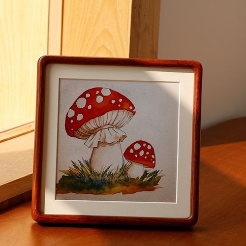 实木圆角画框字画装裱书法国画挂墙可定制实木相框摆台diy大尺寸