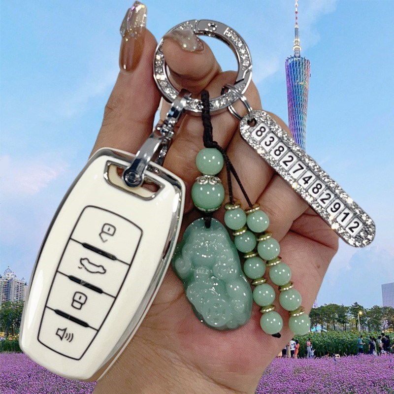 适用哈弗H6钥匙套f7x大狗哈弗h6国潮男m6赤兔f5长城h2汽车扣壳女