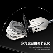 牧屾户外露营钓鱼单兵铁锹加厚折叠车载野外铲子车用锰钢