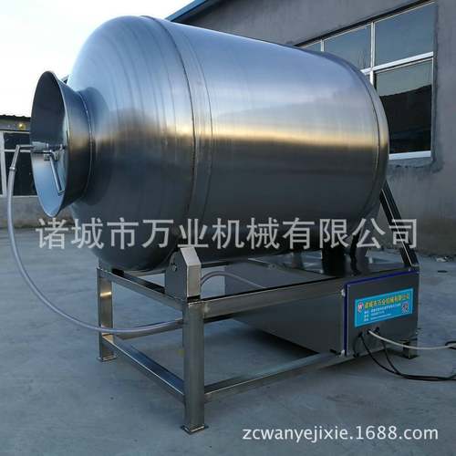 厂家供应腊肉腌制真空滚揉机不锈钢腊肉真空滚揉机支持定制