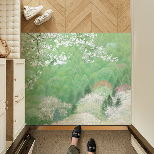 暖藻 野地美树子进门地垫入户门垫可擦免洗皮革玄关门口脚垫耐脏