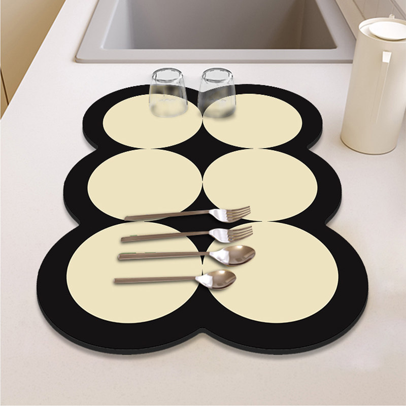 矽藻泥沥水垫厨房台面控水凉垫碗盘乾燥垫吸水杯垫免洗隔热防烫餐,居家布艺,厨房地垫,淘宝优惠券,粉丝福利购,淘宝优惠卷