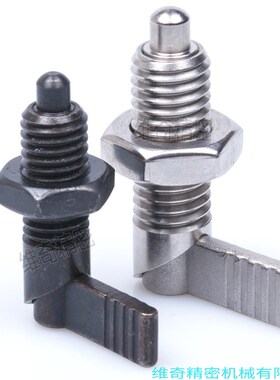 分度销旋钮柱塞 粗牙PMXRB12 分割定位柱弹簧定位销 弹性拉销插销