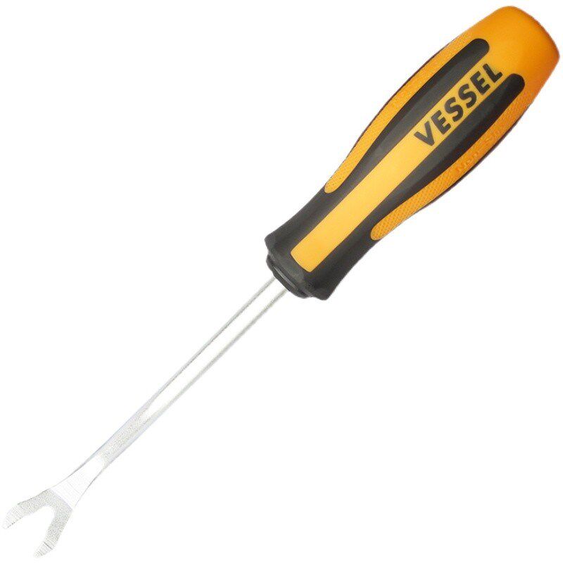 日本VESSEL威威开叉螺丝批U型起子螺丝刀起钉器开口汽车起钉NO970