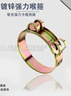 镀锌强力喉箍卡箍 水管卡管箍油管管夹 固定卡子管夹强力卡箍抱箍