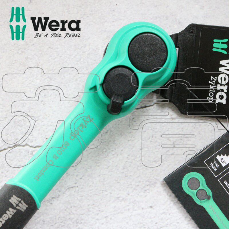 新品德国Wera维拉 8010 B Zyklop 舒适棘轮带转向杆 3/8驱动 球锁