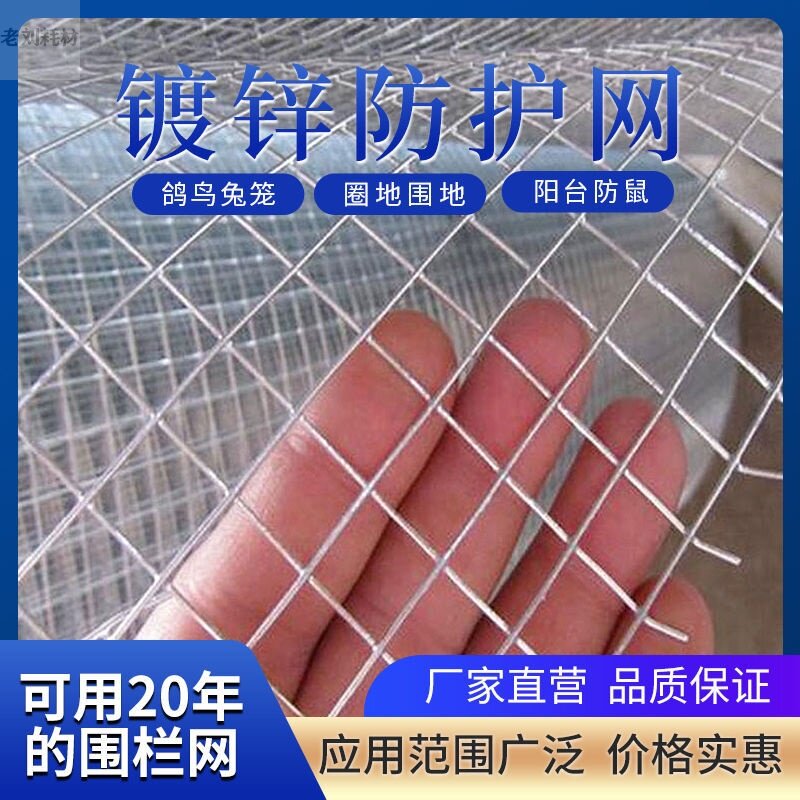 冷镀锌铁丝网养殖网防鼠防蛇养鸡鸭养狗围栏网圈地隔离鱼塘钢丝网