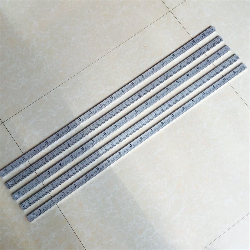 1米铝合金直尺服装直尺一米双面量衣米尺1米直尺公分市寸市尺子