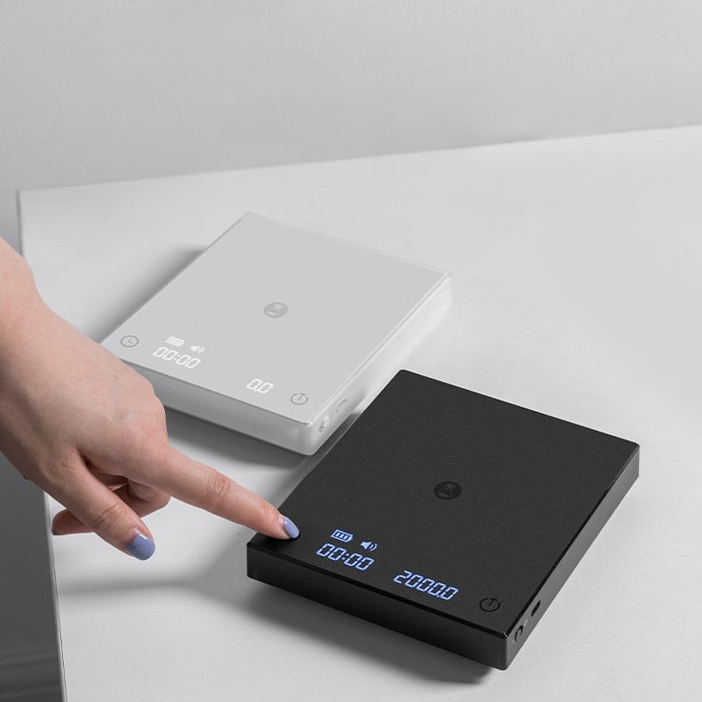 直销现货泰摩咖啡电子秤黑镜BASIC2意式手冲豆称量重计时器厨房秤