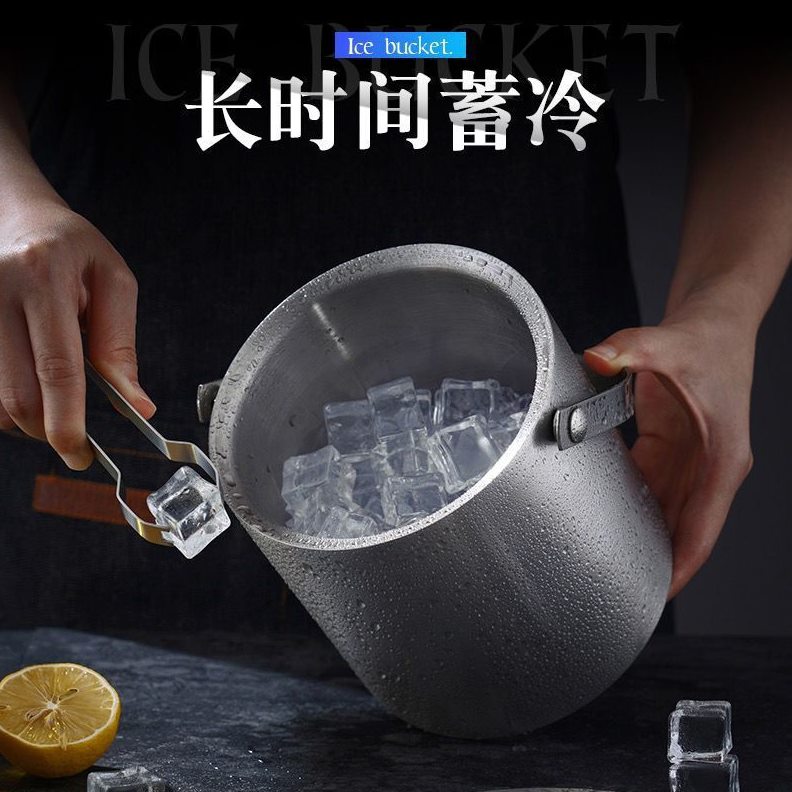 直销304不锈钢欧式香槟桶加厚冰桶冰粒冰块桶冰镇红酒桶酒店酒吧K
