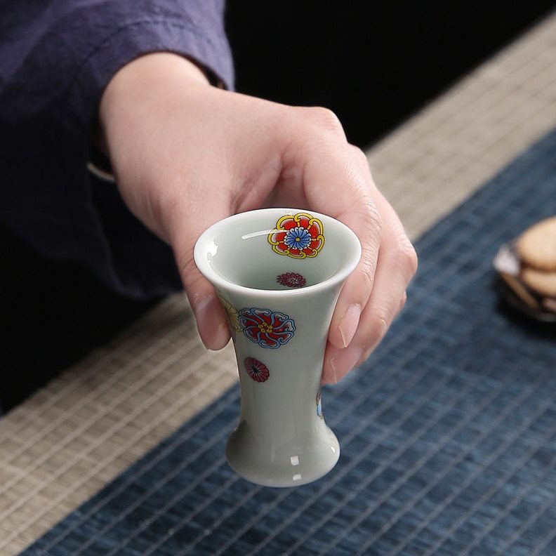 直销中式陶瓷酒壶套装家用白酒分酒器小酒盅烈酒杯一壶四杯清酒壶