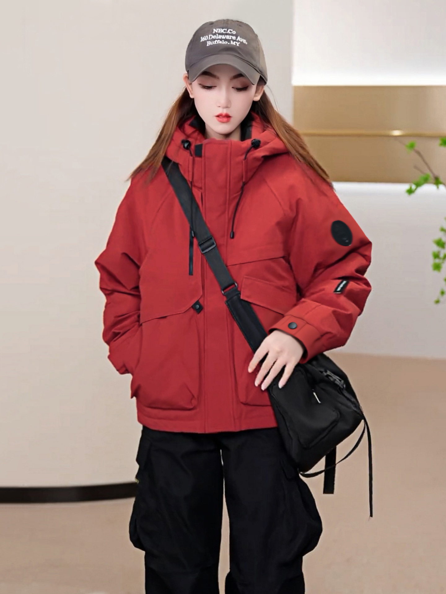 巨好看的初冬厚外套女装2025秋冬新款今年流行爆款夹棉工装冲锋衣