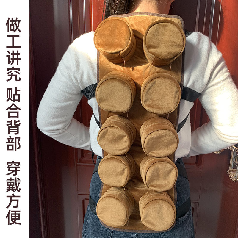 督脉灸器具脊椎背部龙骨灸长蛇灸铺灸S型套盒无烟家用随身灸镂空