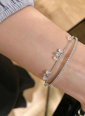 泪碎星河水晶手链女轻奢小众精致2024年新款高颜值学生党手串叠戴