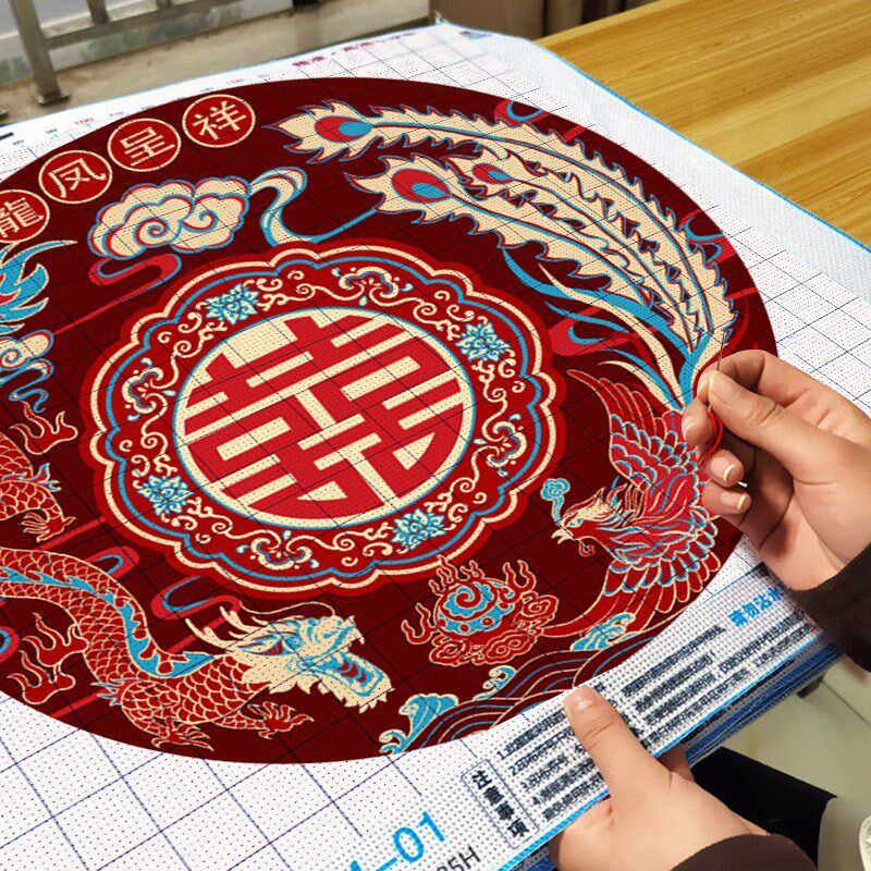 结婚十字绣2025年新款线绣客厅新婚礼物送新人高级感自己手工喜字