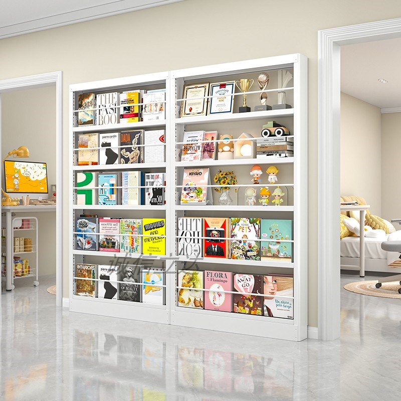 门后15cm钢制书架置物架超薄绘本架家用厨房收纳架储物展示架