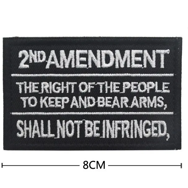货源2nd amendment path英文美国国土刺绣臂章布贴背包贴徽