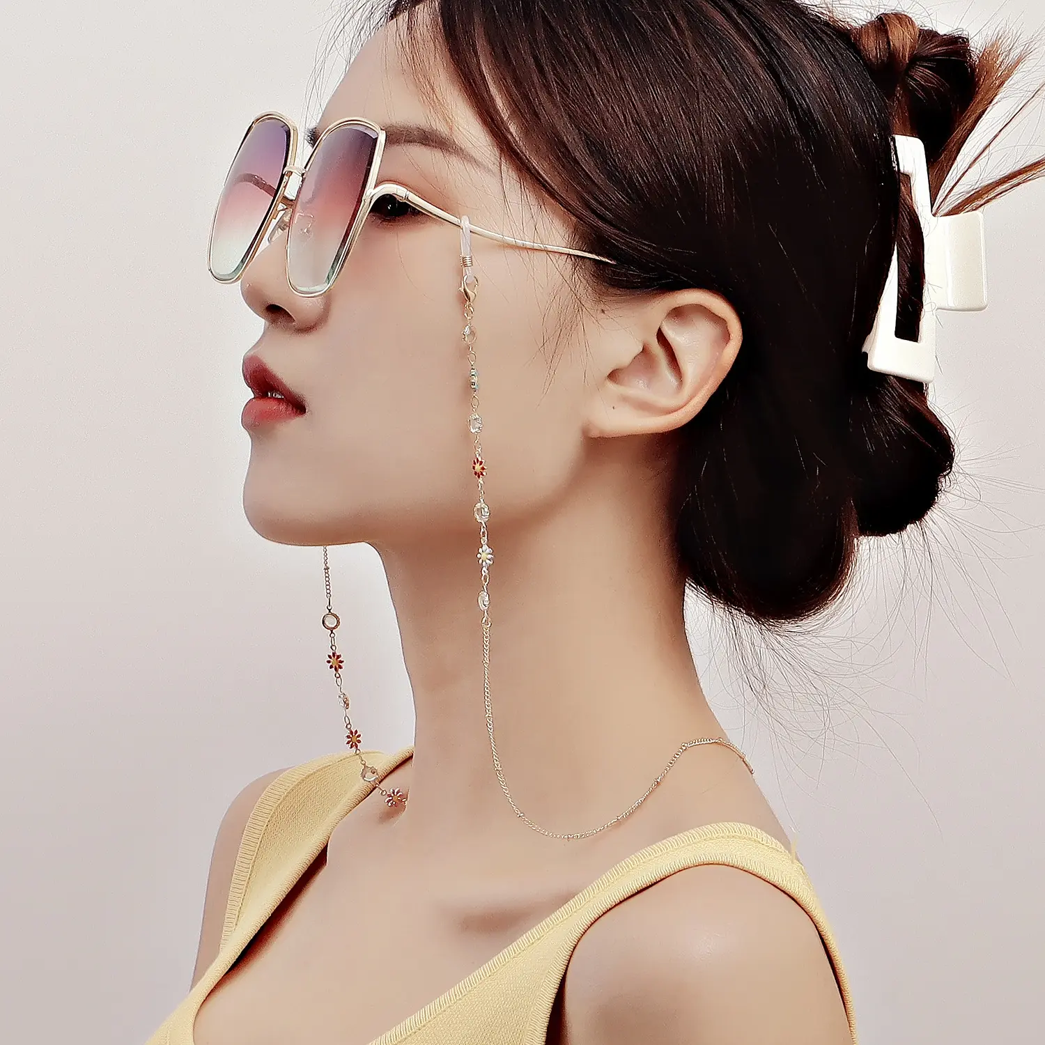 口罩挂链眼镜挂链眼镜链口罩链眼镜金属挂链碎石金属链条现货