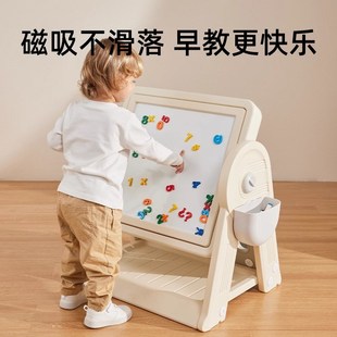 巧乐熊儿童多功能积木桌子大颗粒拼图画板男孩女孩益智游戏玩具桌