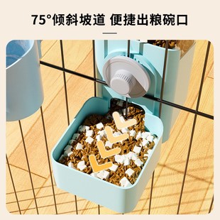 猫咪饮水机宠物挂式自动喂食器喝水器皿猫笼子悬挂宠物喝水用品