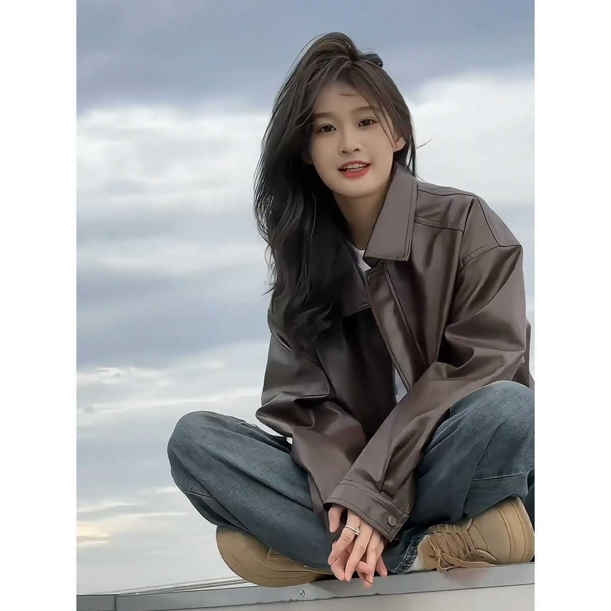 皮衣外套女2026年新款秋冬季女装机车短款美拉德穿搭小个子皮夹克