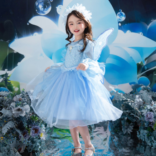 花仙子公主裙女童2026春夏新款