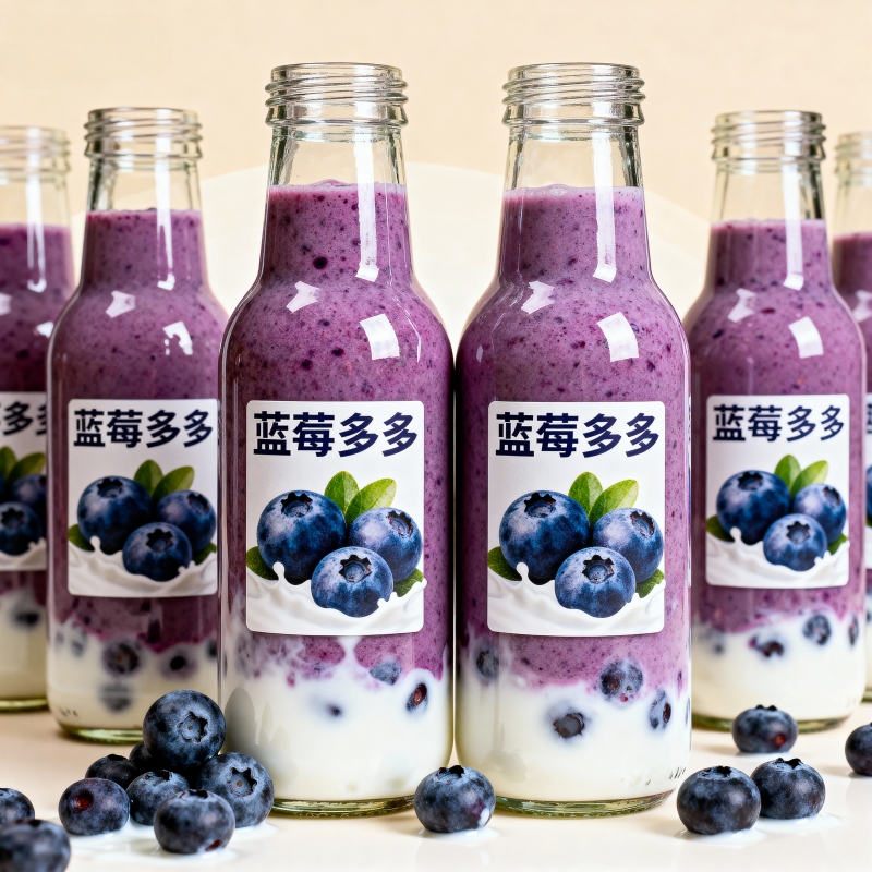 蓝莓多多风味饮品早餐奶官方推荐蓝莓奶酸甜秋冬热销新鲜现做
