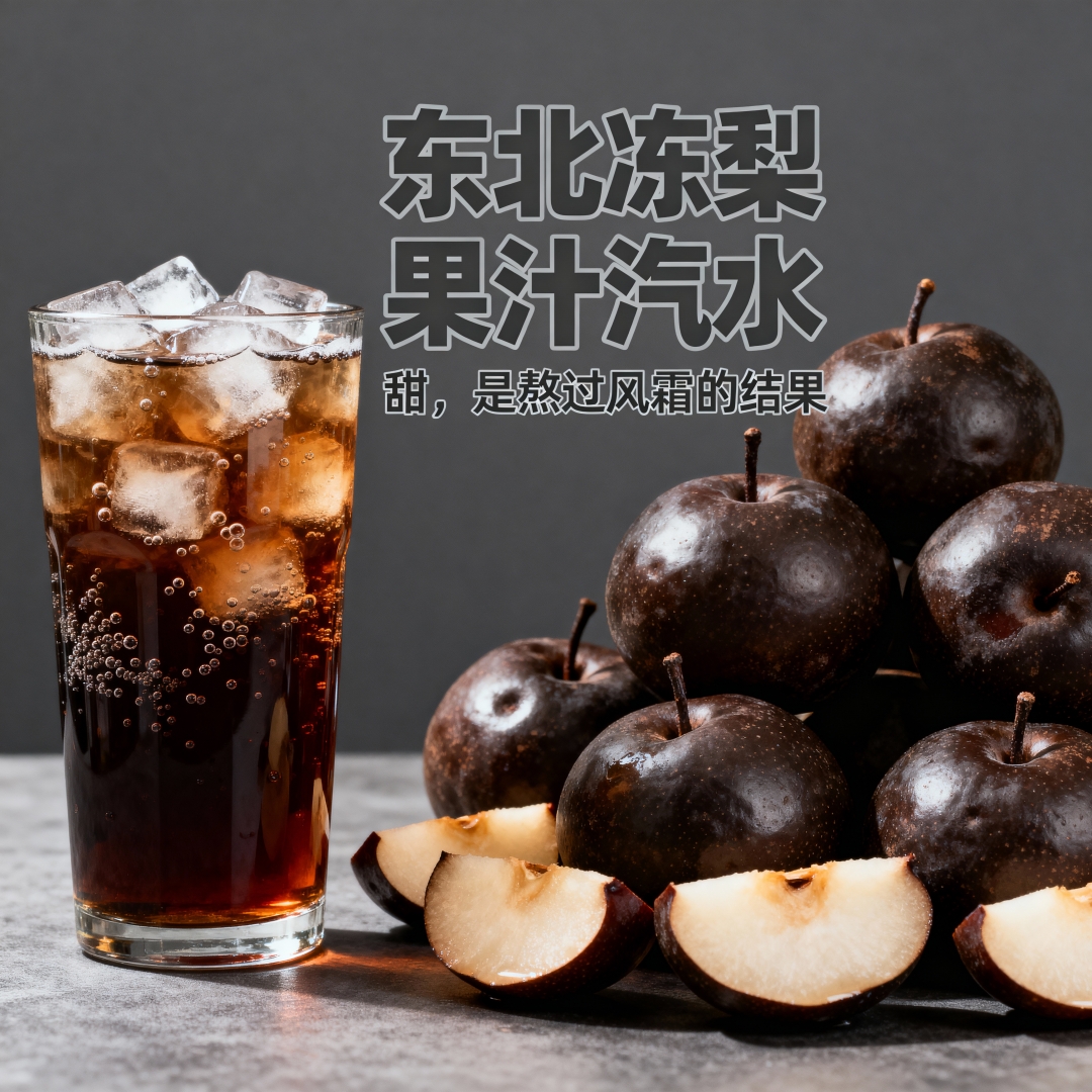 【8罐冰爽】东北冻梨汽水饮料官方推荐气泡水网红特产果味果汁
