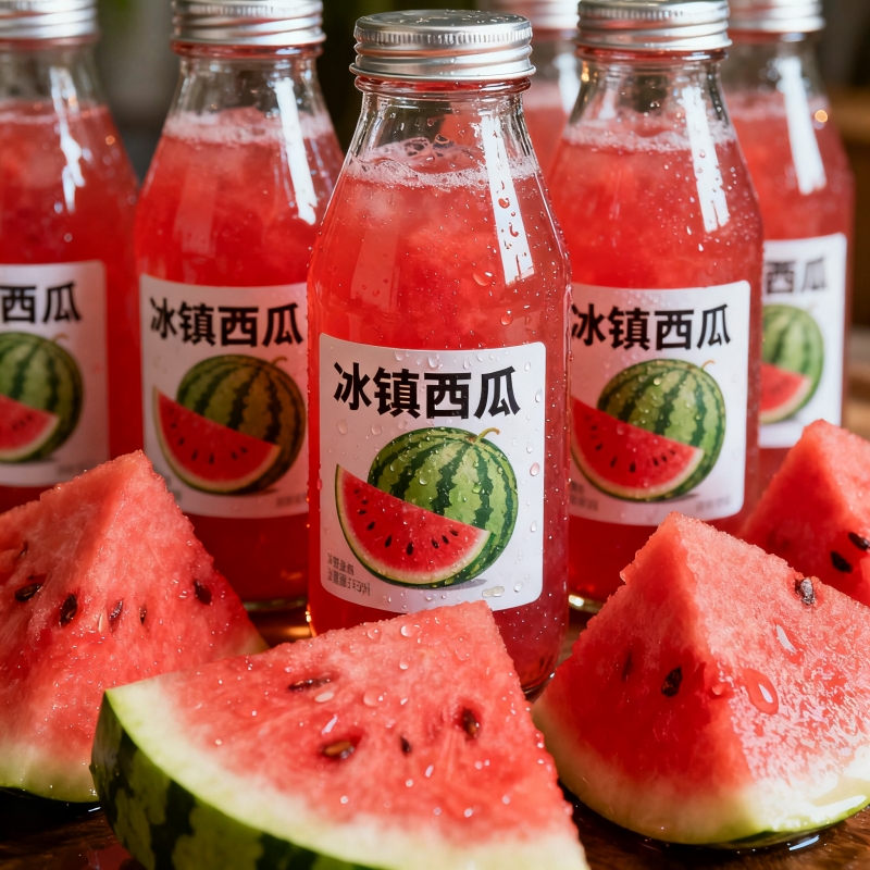 【四季畅饮】10瓶冰镇西瓜风味饮料清爽解腻宿舍常备小饮料礼盒装