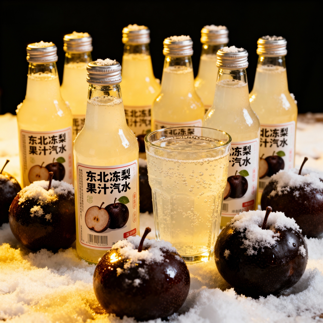 【新日期】正宗东北冻梨果汁汽水网红怀旧果味碳酸320ml清爽热销