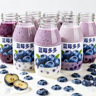 蓝莓多多风味奶昔220ml*10瓶蓝莓饮料0蔗糖进口奶源秋冬解腻饮品