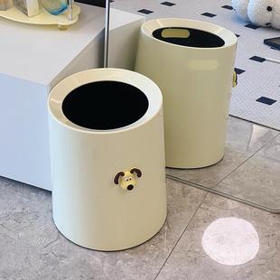 高颜值客厅轻奢厨房卫生间厕所带盖大垃圾纸篓 垃圾桶家用2023新款