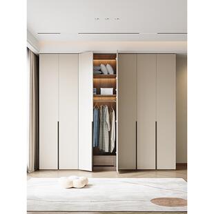 实木衣柜家庭卧室双门橱柜现代简单主卧室衣帽间定制一门到顶衣柜