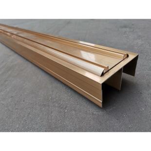 衣柜门轨道滑轨推拉钛合金门上下轨平移卫生间双轨凹凸上轨道配件