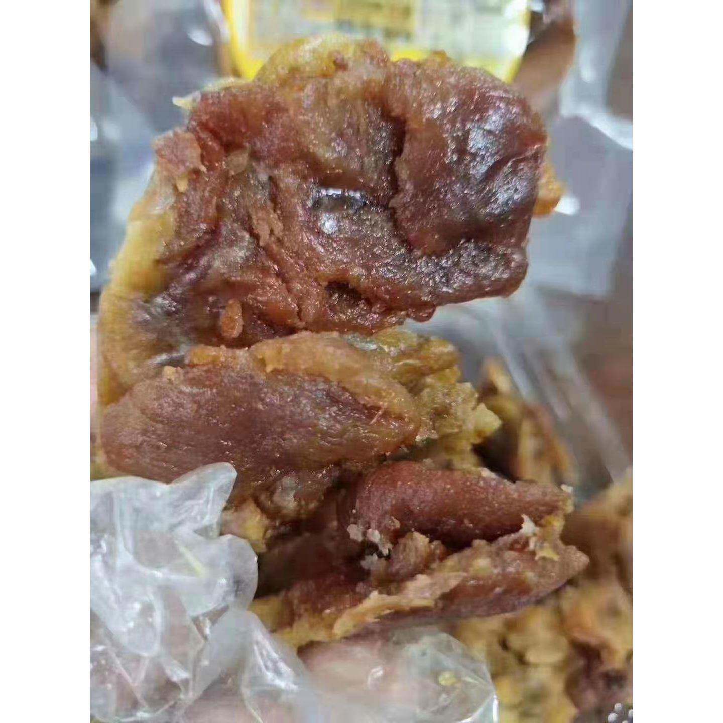 青岛脂渣庄户森于仁明肉脂渣即食压缩黑猪肉饼110g即墨特产猪油渣 - 实物图