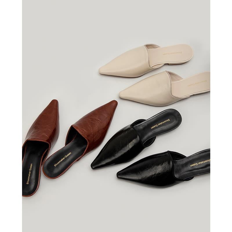 【鞋匠女王×原创设计】高级感包头半拖鞋懒人外穿穆勒鞋凉拖鞋