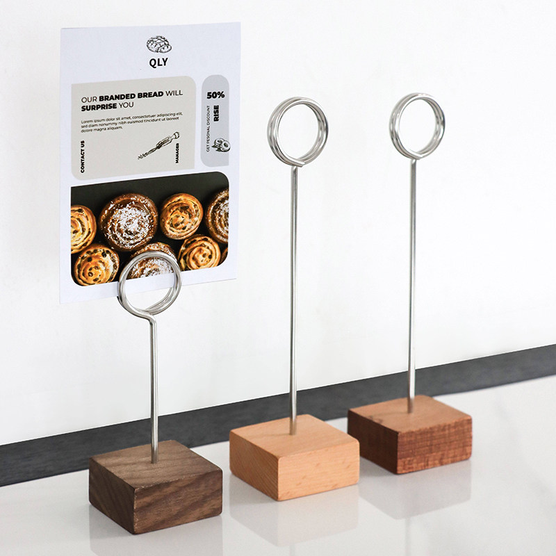 实木标签夹展示架价格展示牌标价牌立式夹子标识牌桌面小卡片名片广告立牌桌签菜品餐牌价目台卡支架桌号台签,文具电教/文化用品/商务用品,桌牌/台牌,淘宝优惠券,粉丝福利购,淘宝优惠卷