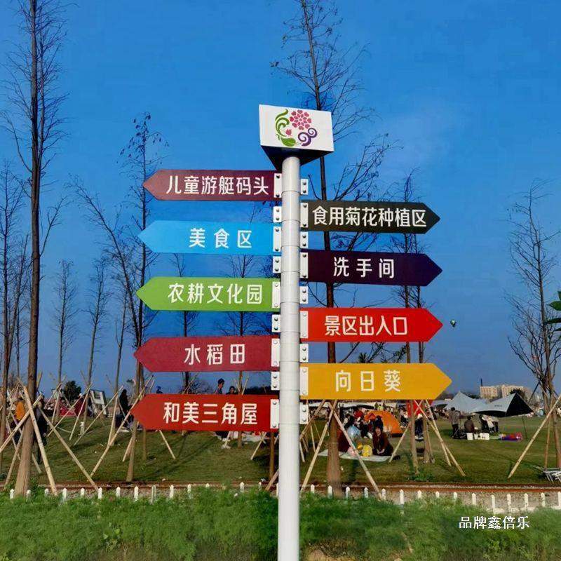 立式导向牌指示牌指引牌户外景区露营地指路牌网红打卡标识牌箭头