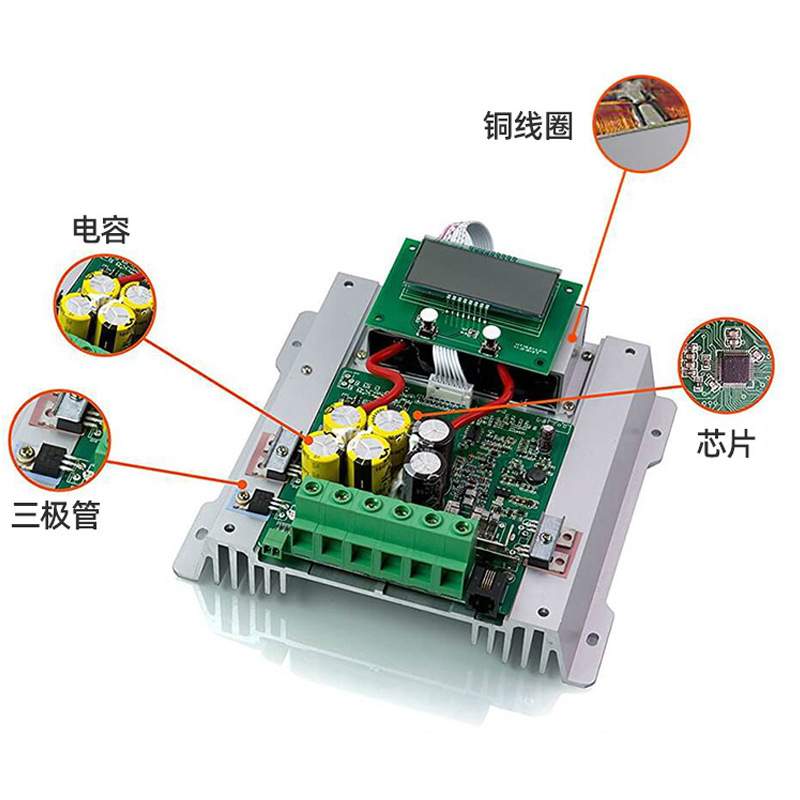 外贸MPPT太阳能控制器 光伏储能工程系统12V24V48V电池离网控制器