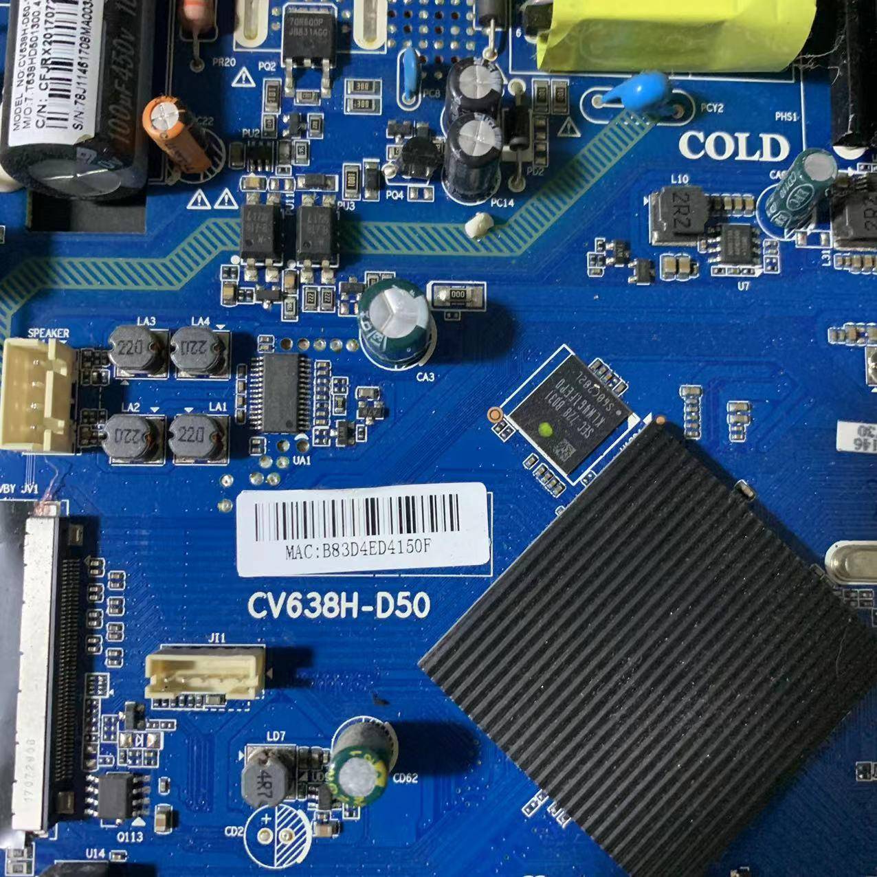 原装CV638H-B50 CV638H-D50 CV960H-A50 通用4K4核WiFi智能主板