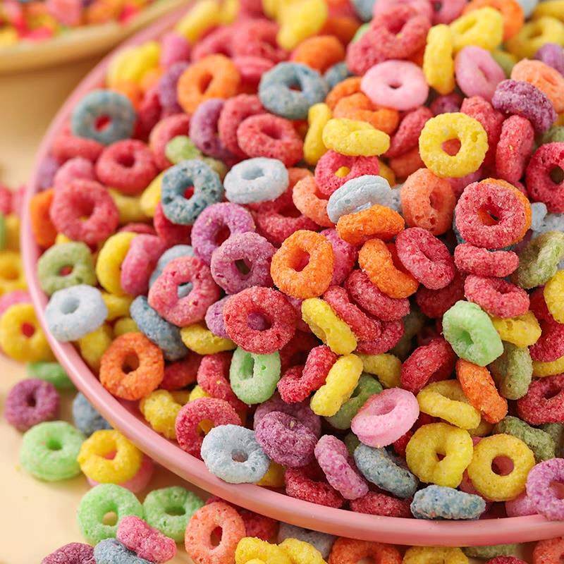 彩色麦味圈生日蛋糕装饰饼干烘烤甜点装饰装饰