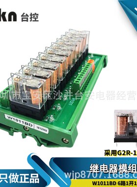台控TIKN 10路G2R继电器模组模块 W1011BD PLC放大板24V NPN/PNP