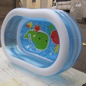 INTEX57482透明椭圆戏水池充气家庭游泳池海洋球池