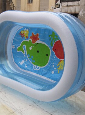 INTEX57482透明椭圆戏水池充气家庭游泳池海洋球池