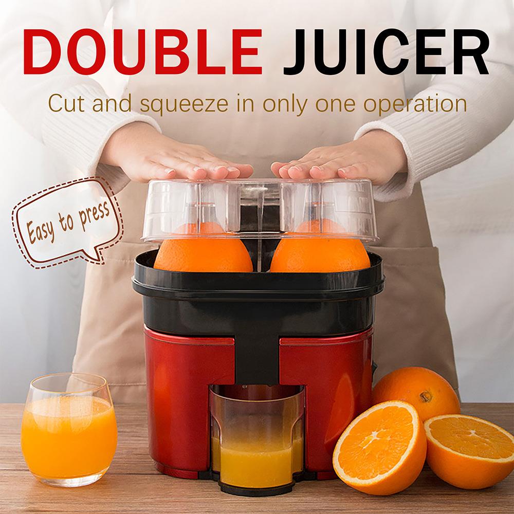 双盘橙汁机渣汁分离榨汁器果蔬榨汁器柠檬原汁机juice extractor