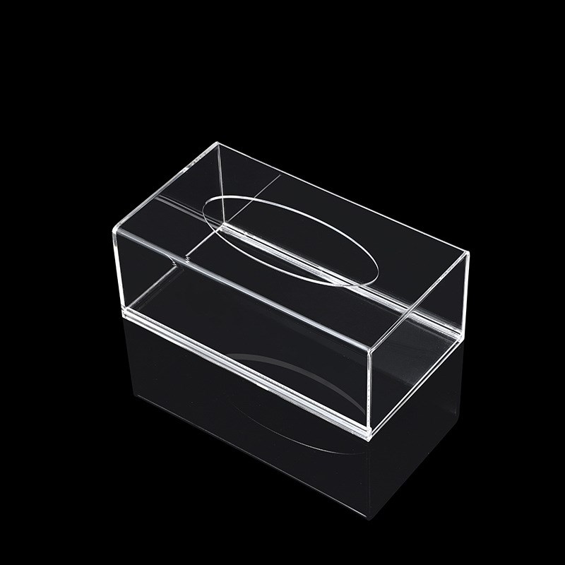 透明亚克力抽纸盒 抽拉式餐厅桌面纸巾盒 家用亚克力纸巾盒