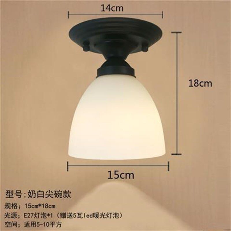 美式创意吸顶灯楼梯门厅过道走廊灯简约玄关阳台试衣间书房灯跨境