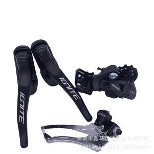 SENSAH顺泰18速公路车变速器2x9速指拨手变变把前拨后拨兼SHIMAN0