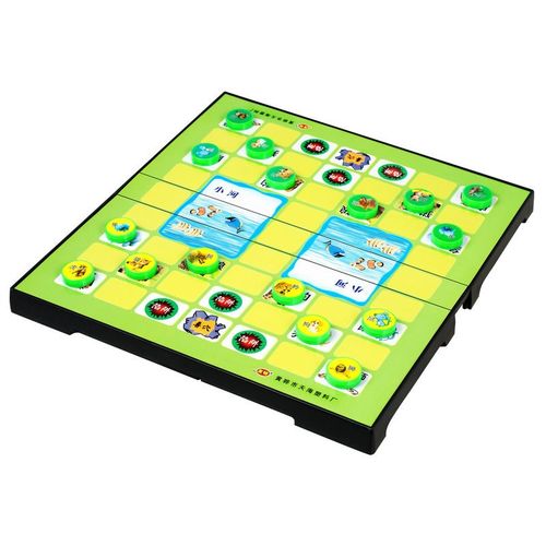 源厂供应 三代磁石两用斗兽棋 双面磁石棋盘二合一游戏棋